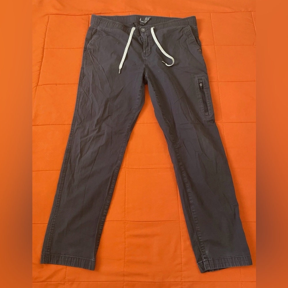 Vuori Joggers Womens XL Blue Ripstop Climber Pants Stretch Drawstring - Picture 2 of 8